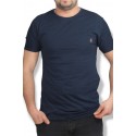 Tricou pentru barbati, din bumbac, cod 059, culoare bleumarin