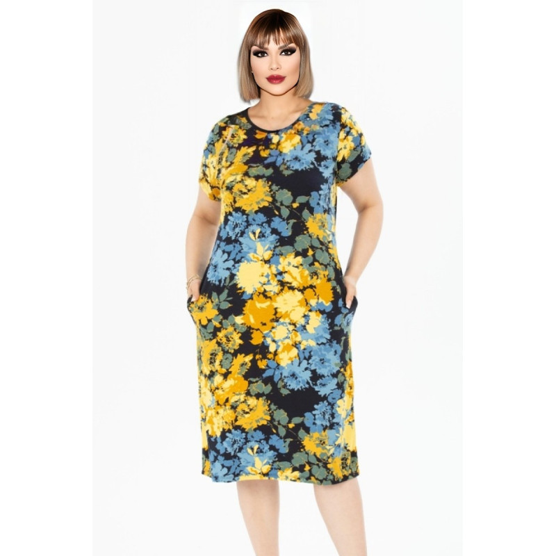 Rochie cu flori galbene