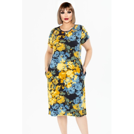 Rochie cu flori galbene