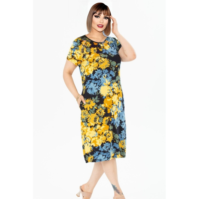 Rochie cu flori galbene