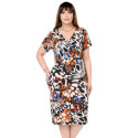 Rochie  de zi, Valentina, model 3, imprimeu multicolor