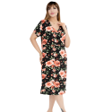 Rochie  de zi, Valentina, model 28, imprimeu multicolor