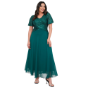 Rochie eleganta Fabiana, culoare verde
