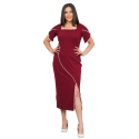 Rochie eleganta Felicia, culoare bordo