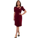 Rochie elegantă, Laura, model clasic, culoare bordo