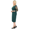 Rochie de zi Teodora, stil casual, culoare verde