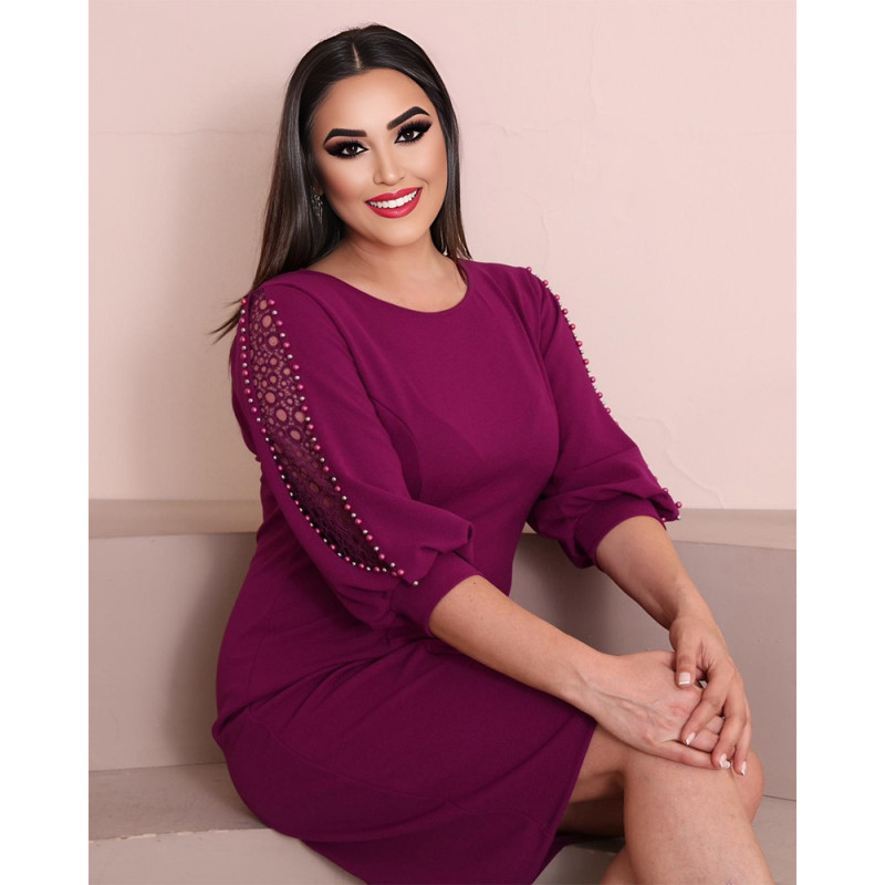 Rochie eleganta Liana, culoare violet