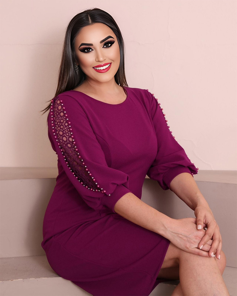 Rochie eleganta Liana, culoare violet