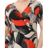 Rochie  de zi, Valentina, model 31, imprimeu multicolor