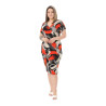 Rochie  de zi, Valentina, model 31, imprimeu multicolor