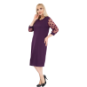 Rochie de zi Teodora, stil casual, culoare mov
