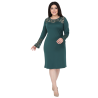 Rochie de zi Antonia, stil casual, culoare verde