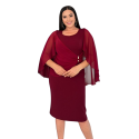 Rochie eleganta Roma, culoare bordo