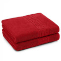 Set Prosoape de baie mari, culoare rosu