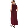 Rochie Lunga, Ingrid, Burgundy (Bordo) din Lurex Premium – Strălucire Stelară și Eleganță