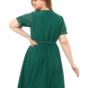 Rochie Iulia, din voal, culoare verde