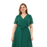 Rochie Iulia, din voal, culoare verde