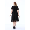 Rochie Iulia, din voal, culoare negru
