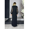 Rochie lunga Miruna, pentru ocazii, culoare negru
