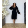 Rochie neagra, Elegantă, Irina, model clasic