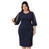 Rochie eleganta Liana, culoare Bleumarin