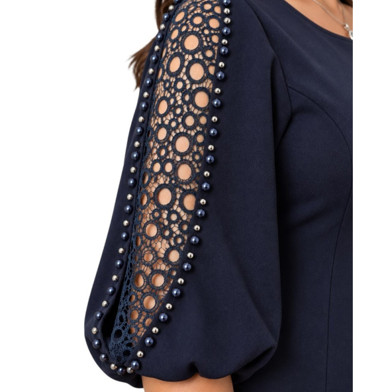 Rochie eleganta Liana, culoare Bleumarin