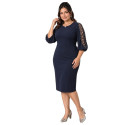 Rochie eleganta Liana, culoare Bleumarin
