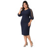 Rochie eleganta Liana, culoare Bleumarin