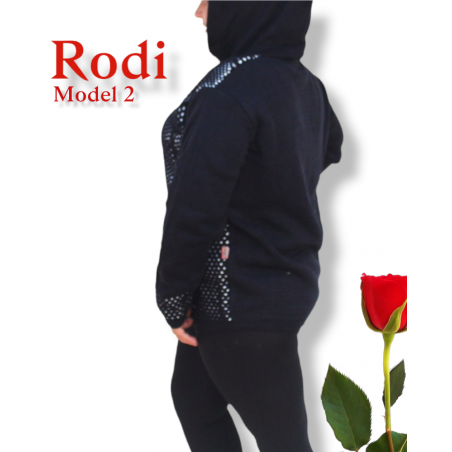 Jacheta Rodi, model 2, tip Cardigan tricotat, culoare negru, cu buzunare si fermoar Acum la 159,00 lei Livrare 24-48 de ore s...